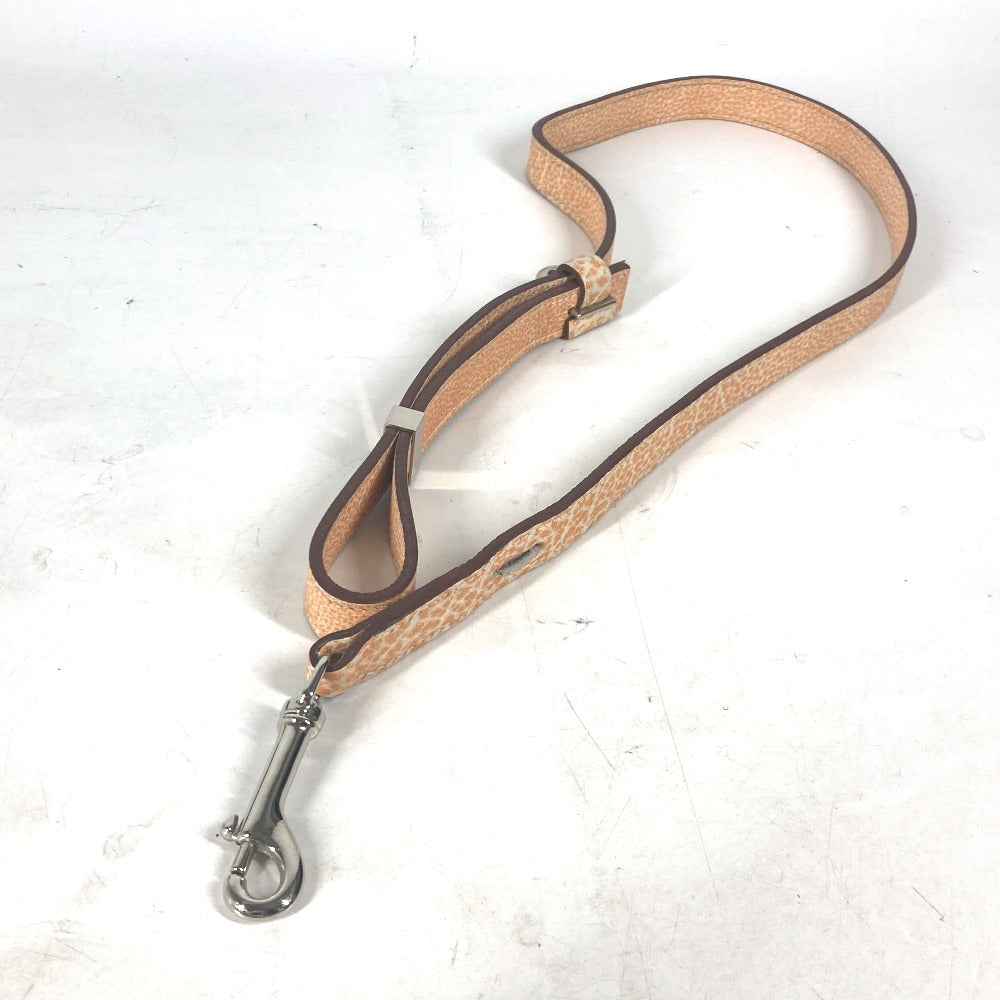 HERMES ドッグリード ダルメシアン ペット 犬 ドッグ リード ブッフルスキッパー ユニセックス オレンジ
