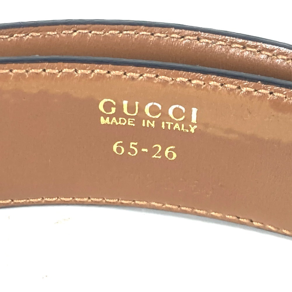 GUCCI 036・519・2964 ヴィンテージ GG ロゴ バックル アクセサリー ズボン用ベルト ベルト レザー レディース ブラック