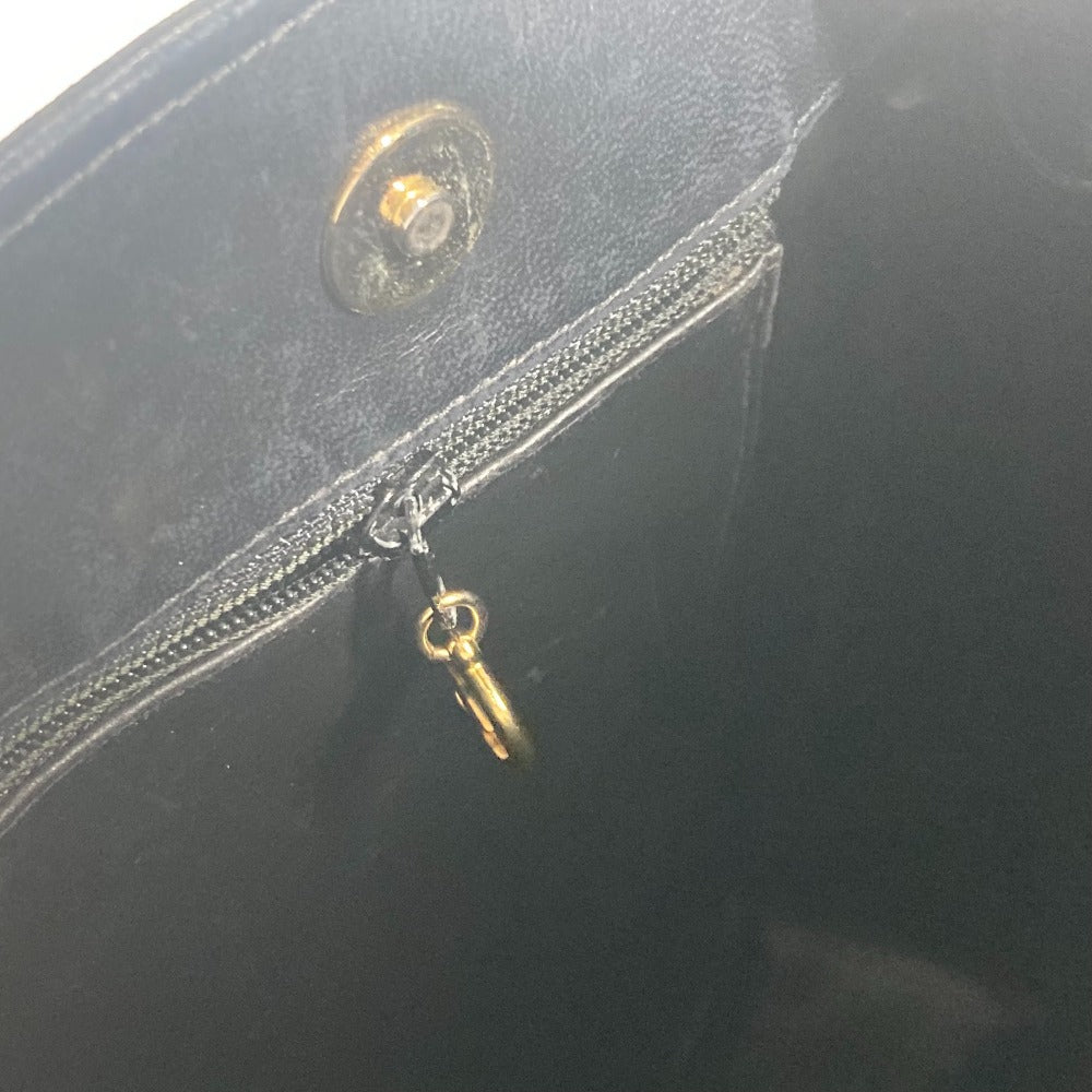 CHANEL ヴィンテージ CC ココマーク 肩掛け トートバッグ カバン ショルダーバッグ レザー レディース ダークネイビー