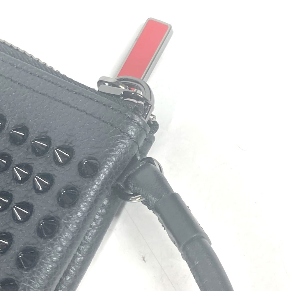 Christian Louboutin 1195035 セカンドバッグ スタッズ カバン ストラップ付 クラッチバッグ レザー ユニセックス ブラック