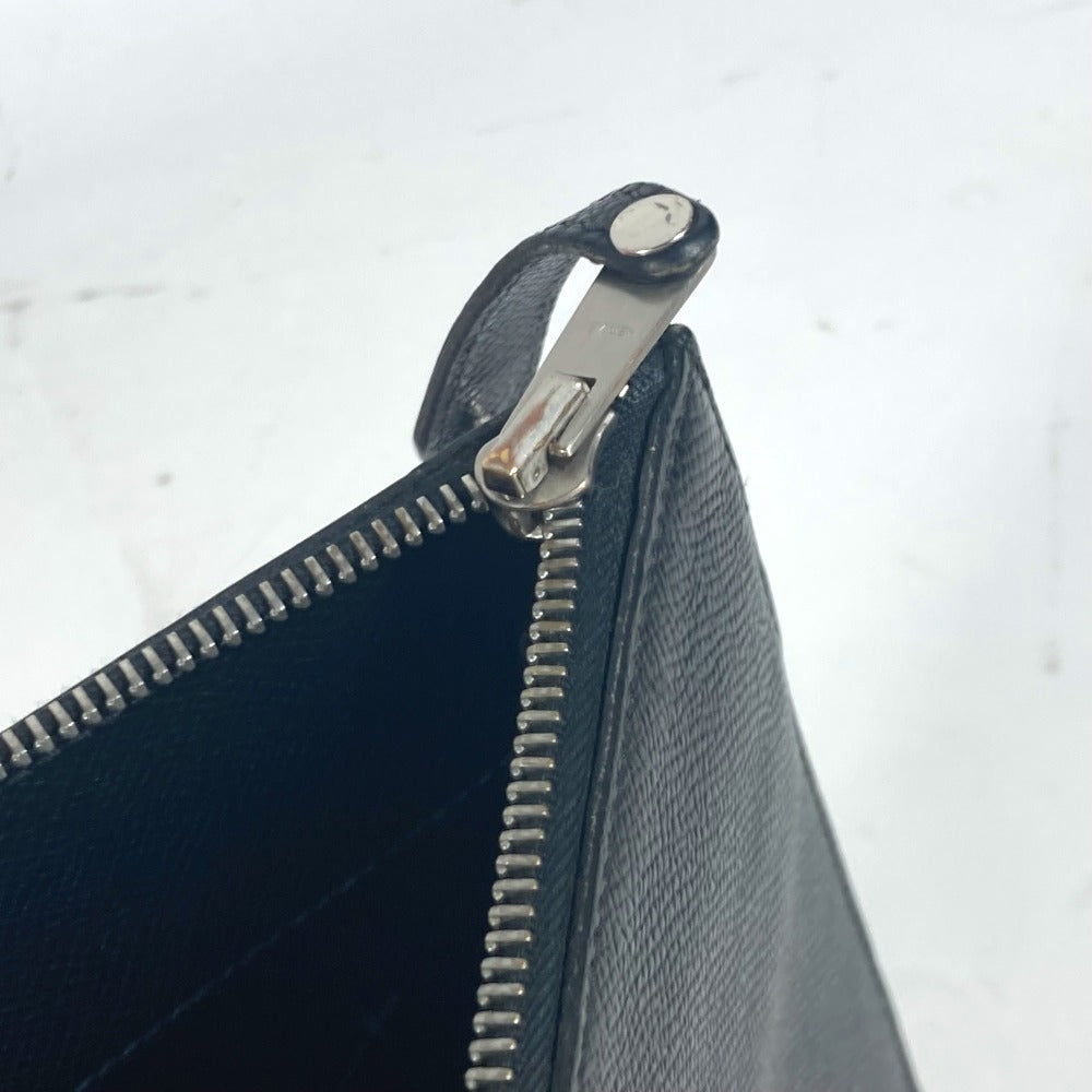HERMES ロゴ シティホール セカンドバッグ PM セカンドバッグ カバン ポーチ クラッチバッグ エプソン ユニセックス ブラック