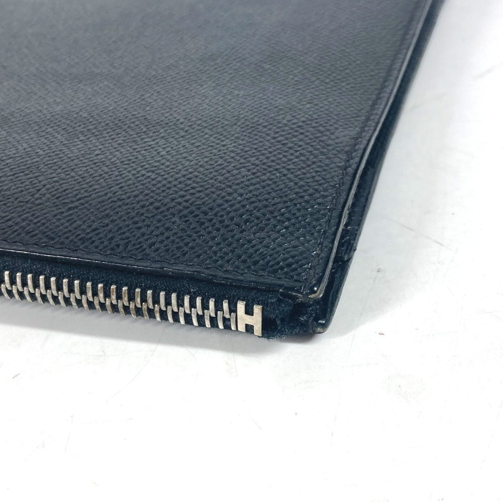 HERMES ロゴ シティホール セカンドバッグ PM セカンドバッグ カバン ポーチ クラッチバッグ エプソン ユニセックス ブラック