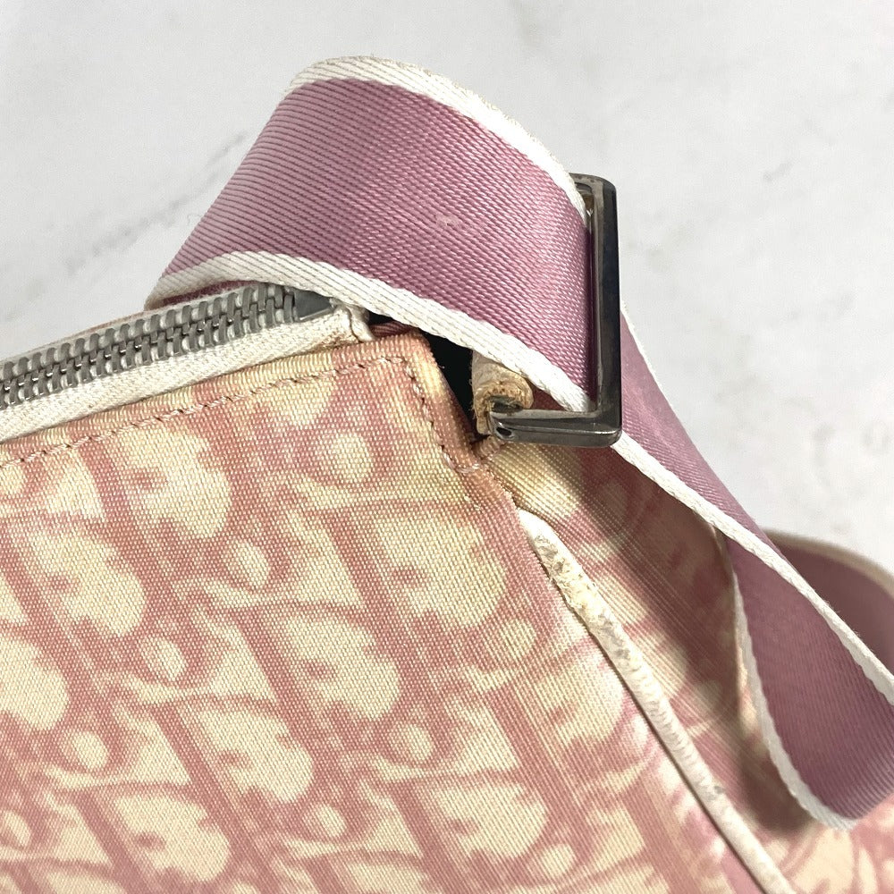 Dior トロッター NO2 ロゴ カバン 斜め掛け ショルダーバッグ PVC/レザー レディース ピンク