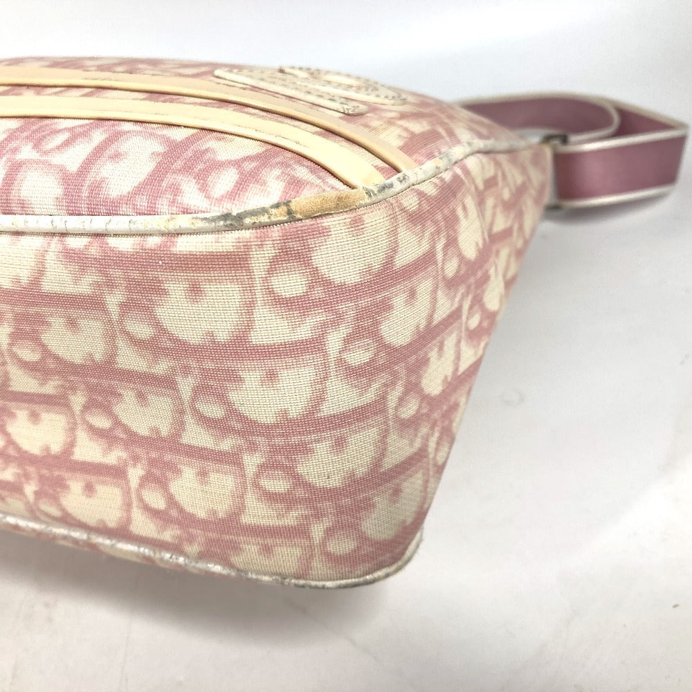 Dior トロッター NO2 ロゴ カバン 斜め掛け ショルダーバッグ PVC/レザー レディース ピンク
