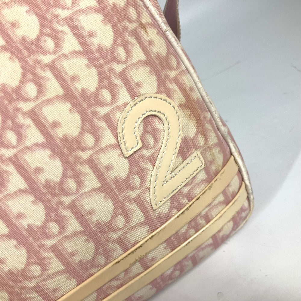 Dior トロッター NO2 ロゴ カバン 斜め掛け ショルダーバッグ PVC/レザー レディース ピンク