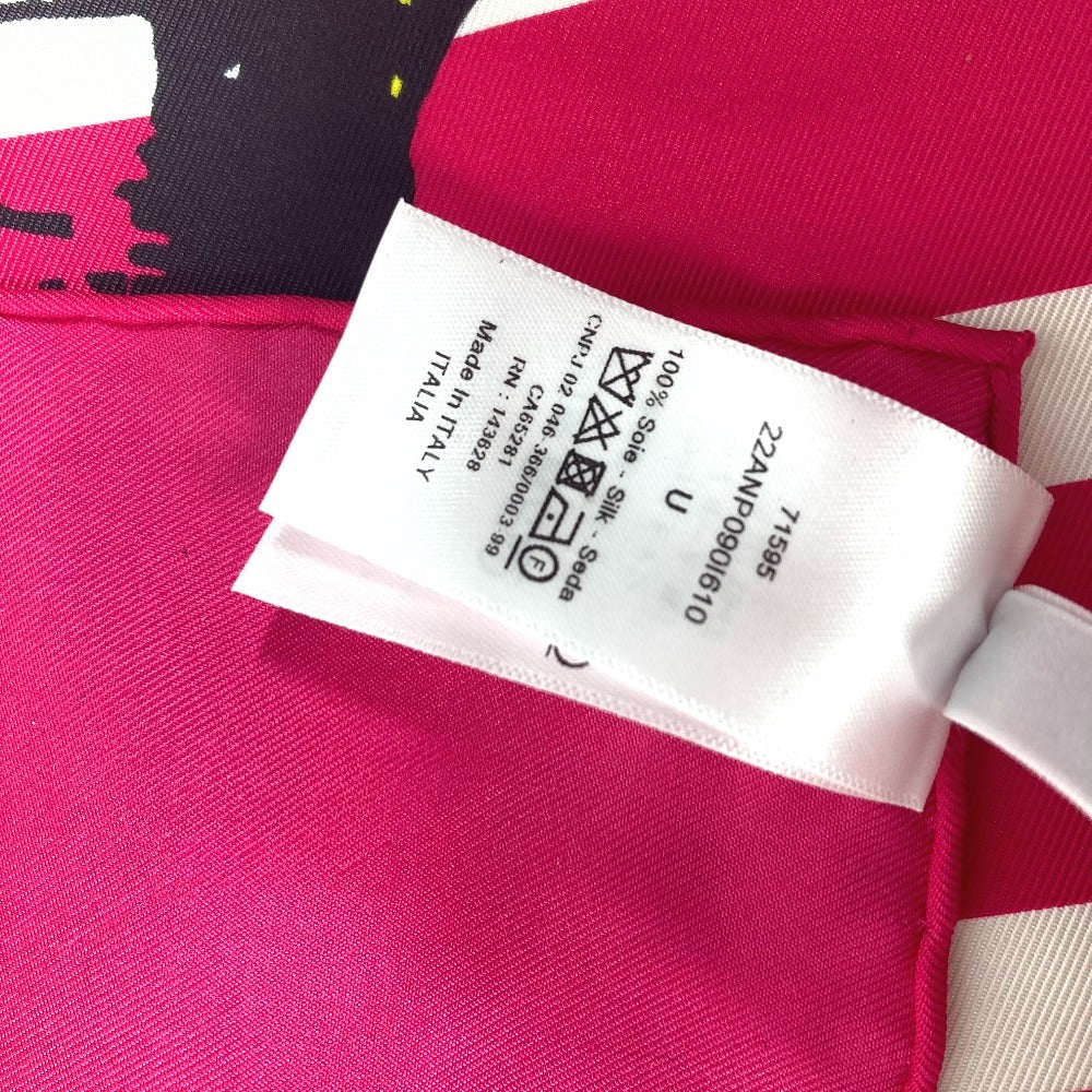 Dior 22ANP090I610 蝶 バタフライ スカーフ シルク レディース ピンク