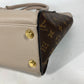 LOUIS VUITTON M58485 モノグラム オンマイサイド MM 肩掛け ハンドバッグ ハンドバッグ ショルダーバッグ カーフレザー レディース グレージュ ベージュ系