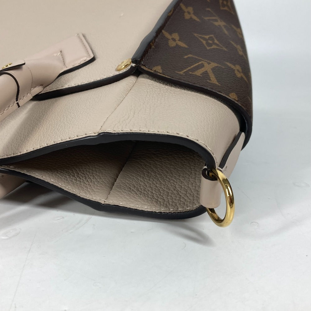 LOUIS VUITTON M58485 モノグラム オンマイサイド MM 肩掛け ハンドバッグ ハンドバッグ ショルダーバッグ カーフレザー レディース グレージュ ベージュ系