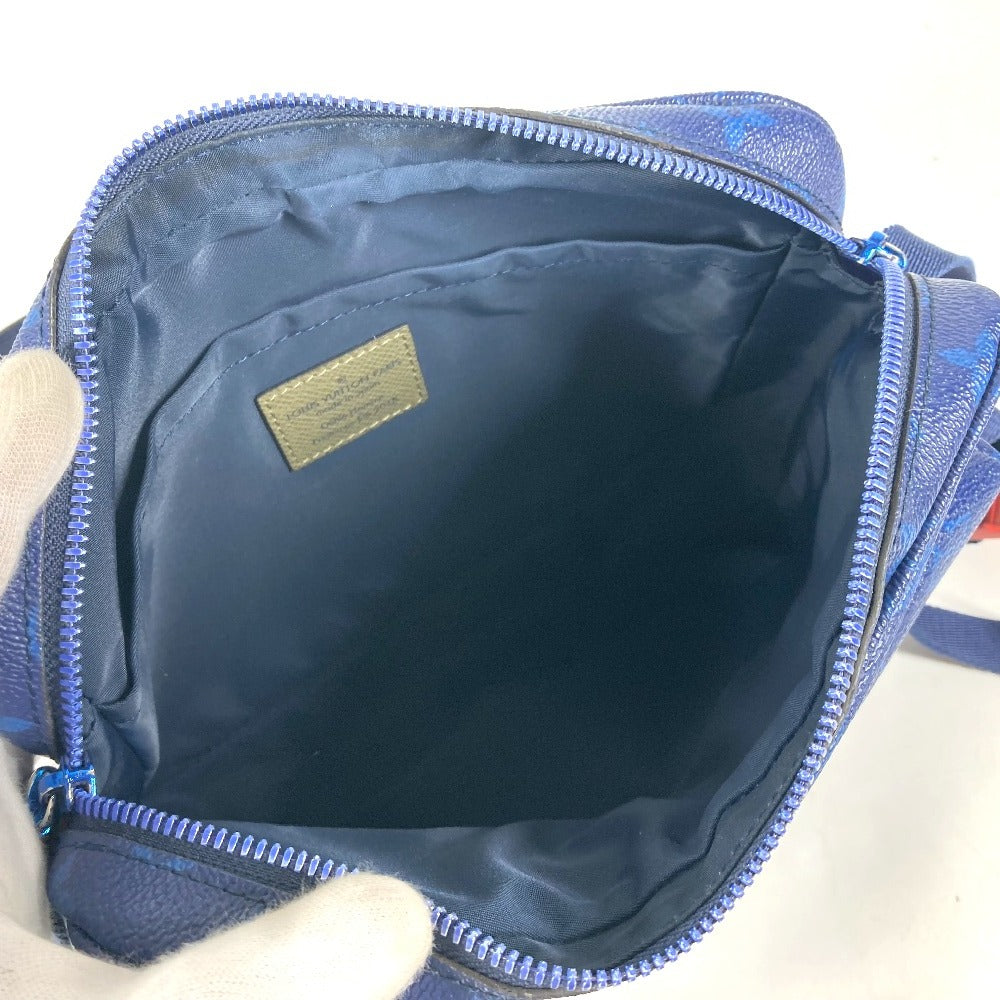 LOUIS VUITTON M43829 モノグラム・パシフィック メッセンジャーPM カバン 斜め掛け ショルダーバッグ モノグラムキャンバス ユニセックス ブルー