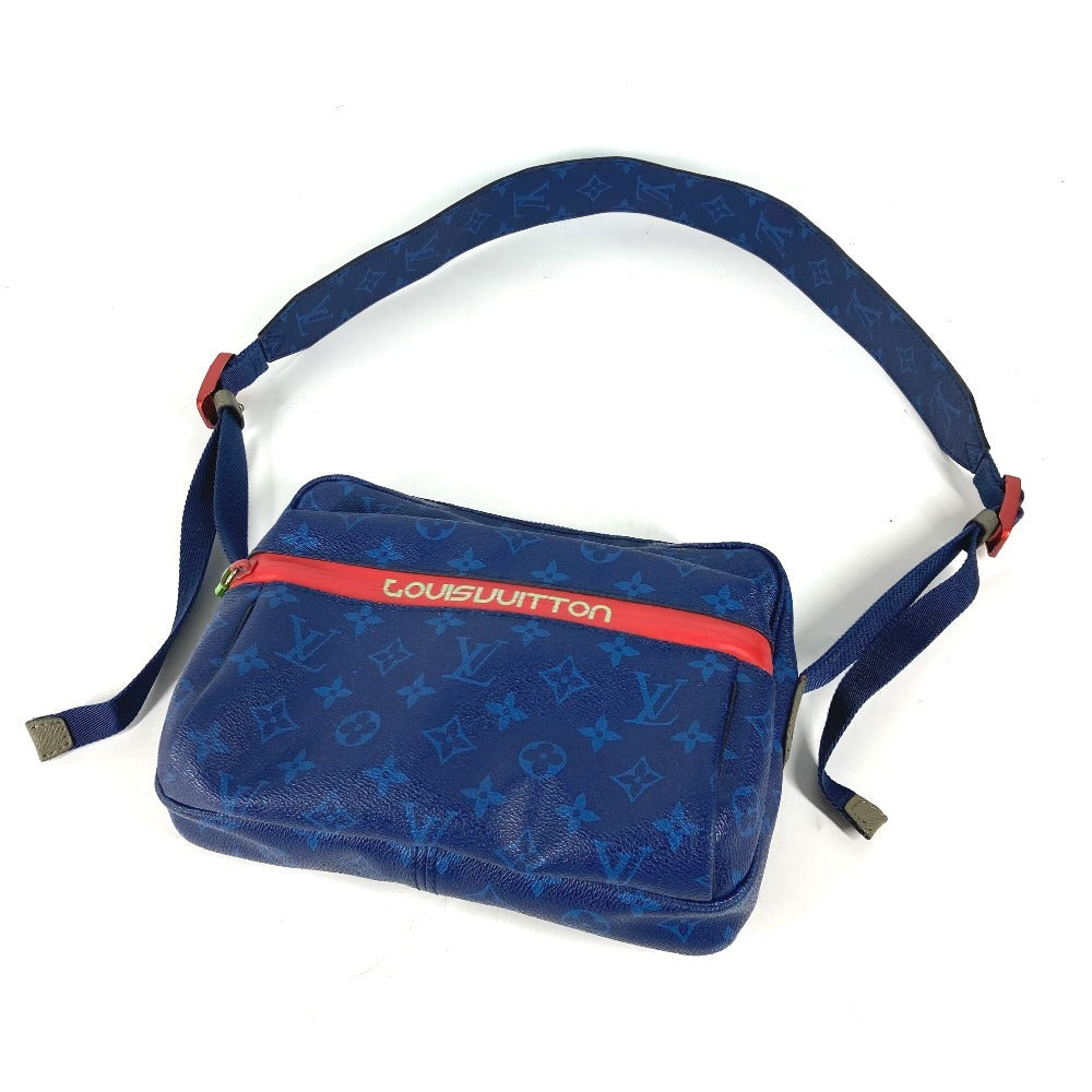LOUIS VUITTON M43829 モノグラム・パシフィック メッセンジャーPM カバン 斜め掛け ショルダーバッグ モノグラムキャンバス ユニセックス ブルー