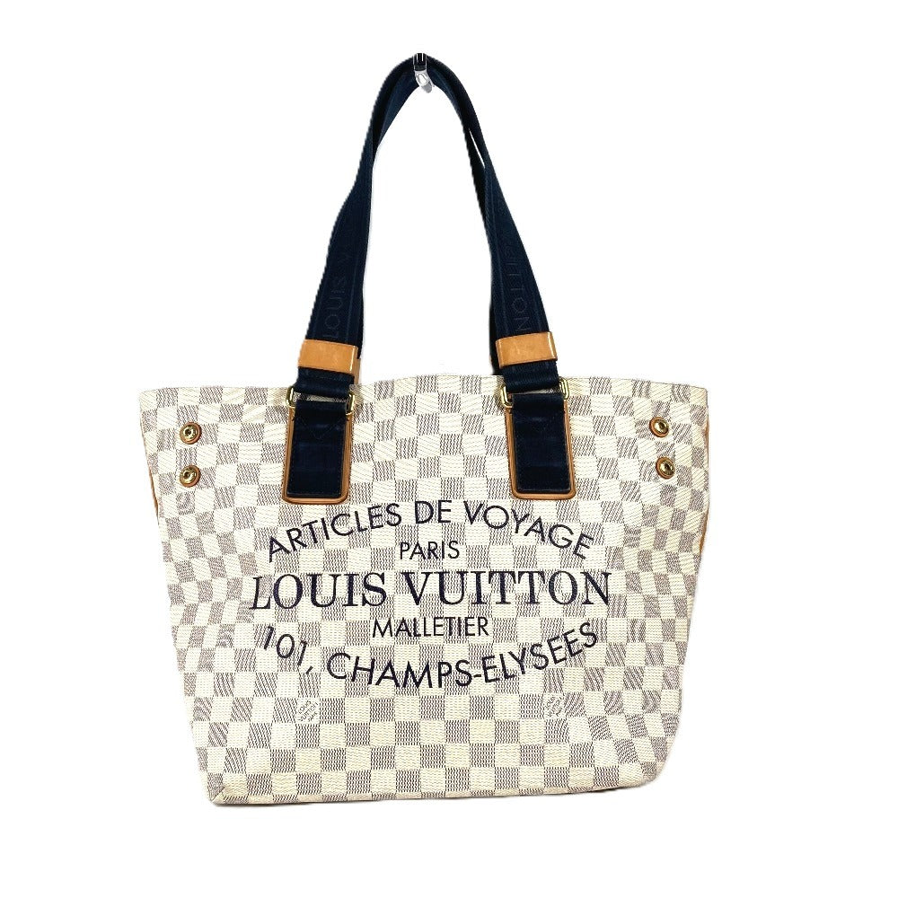 LOUIS VUITTON N41179 ダミエアズール プランソレイユカバPM カバン 肩掛け トートバッグ ショルダーバッグ ダミエアズールキャンバス ユニセックス ホワイト