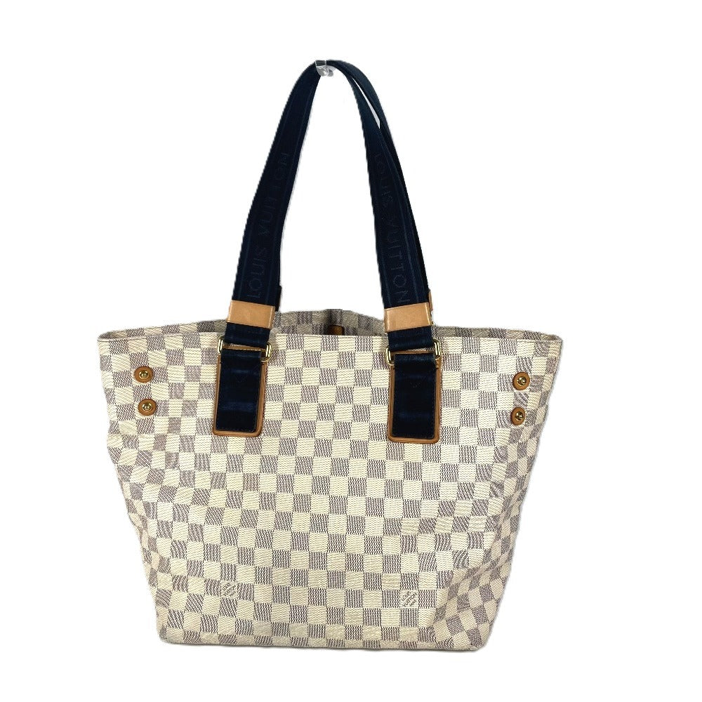 LOUIS VUITTON N41179 ダミエアズール プランソレイユカバPM カバン 肩掛け トートバッグ ショルダーバッグ ダミエアズールキャンバス ユニセックス ホワイト