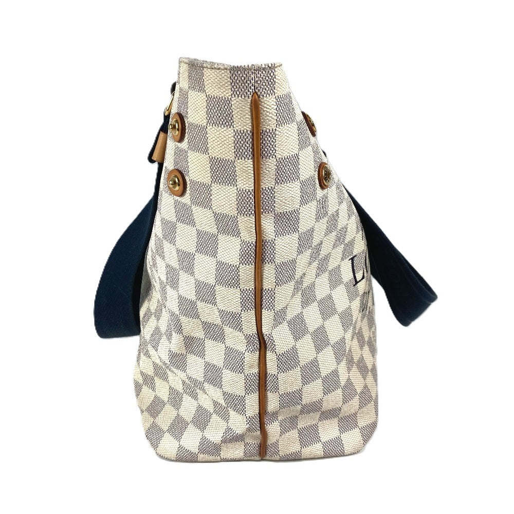 LOUIS VUITTON N41179 ダミエアズール プランソレイユカバPM カバン 肩掛け トートバッグ ショルダーバッグ ダミエアズールキャンバス ユニセックス ホワイト