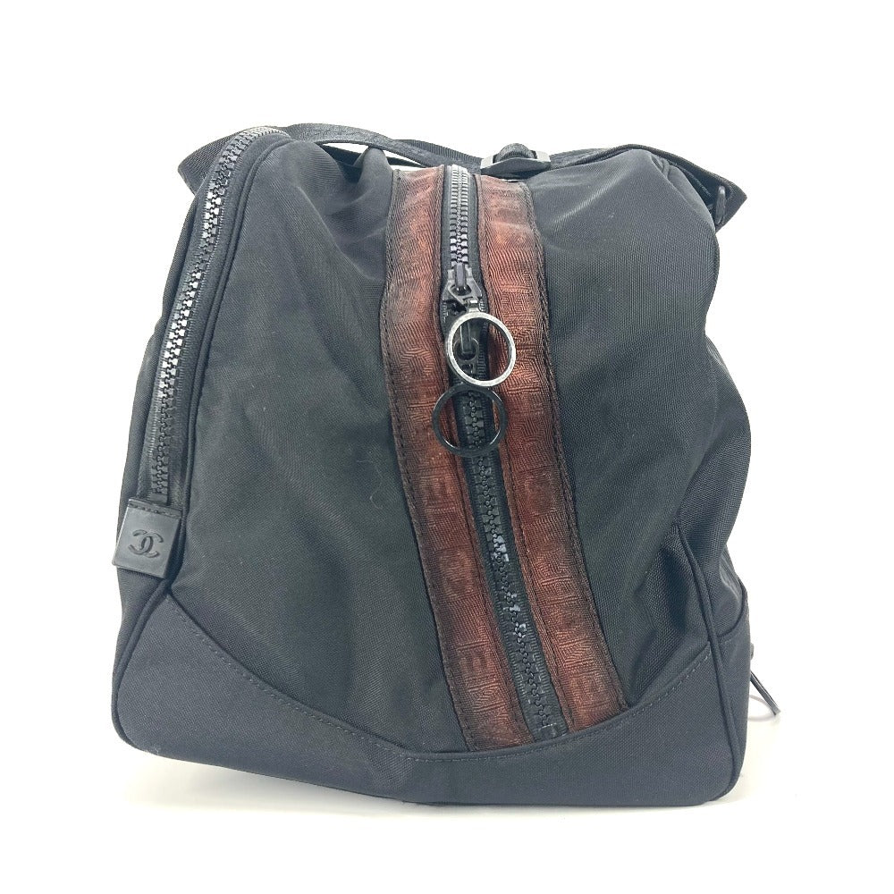 CHANEL A19977 スポーツ CC ココマーク カバン 旅行バッグ トラベルバッグ ショルダーバッグ 肩掛け ボストンバッグ ナイロン レディース ブラック