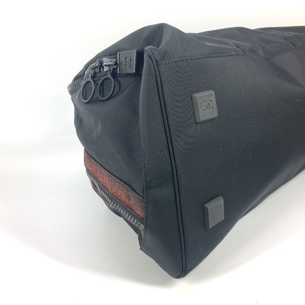 CHANEL A19977 スポーツ CC ココマーク カバン 旅行バッグ トラベルバッグ ショルダーバッグ 肩掛け ボストンバッグ ナイロン レディース ブラック