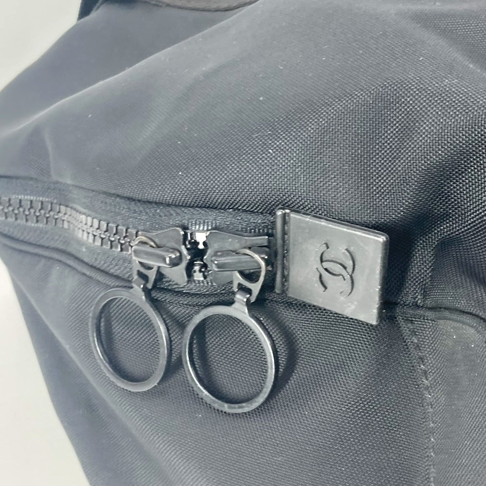 CHANEL A19977 スポーツ CC ココマーク カバン 旅行バッグ トラベルバッグ ショルダーバッグ 肩掛け ボストンバッグ ナイロン レディース ブラック