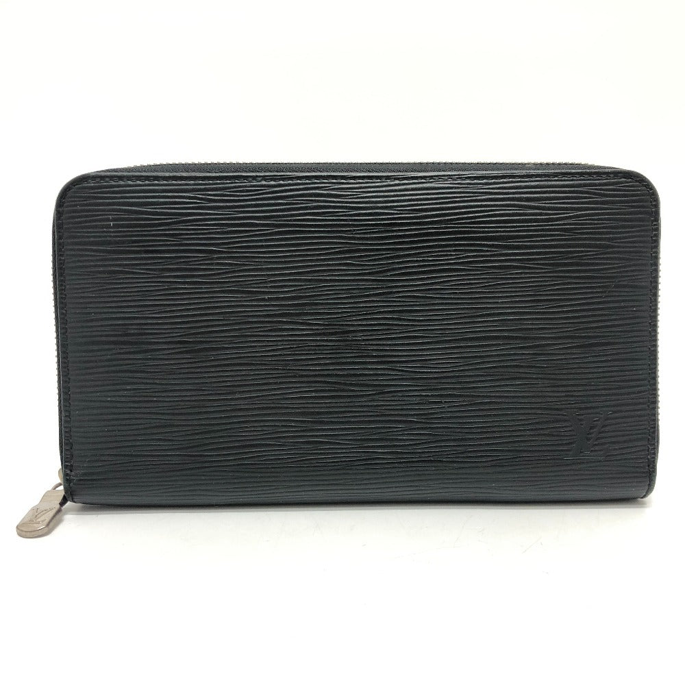 LOUIS VUITTON M62643 Epi Zippy Organizer NM Round Zipper Travel Case Wallet Long Wallet Epi Leather Men's Black