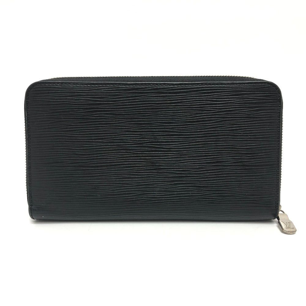LOUIS VUITTON M62643 Epi Zippy Organizer NM Round Zipper Travel Case Wallet Long Wallet Epi Leather Men's Black