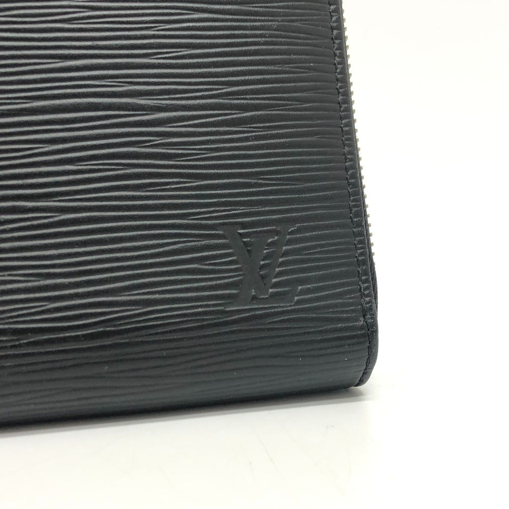 LOUIS VUITTON M62643 Epi Zippy Organizer NM Round Zipper Travel Case Wallet Long Wallet Epi Leather Men's Black
