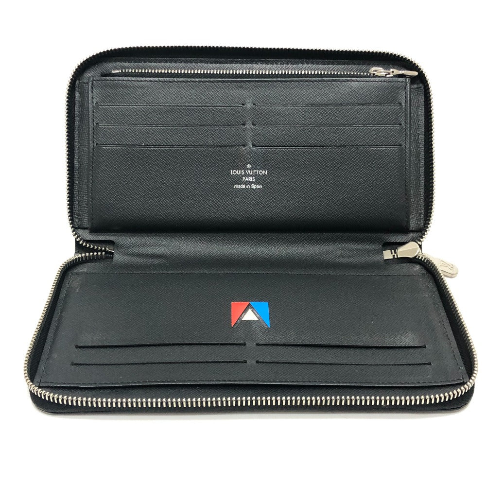 LOUIS VUITTON M62643 Epi Zippy Organizer NM Round Zipper Travel Case Wallet Long Wallet Epi Leather Men's Black