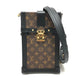 LOUIS VUITTON M63913 モノグラム ポシェットトランク ヴェルティカル カバン バッグ ショルダーバッグ 斜め掛け ショルダーバッグ モノグラムキャンバス ユニセックス ブラウン