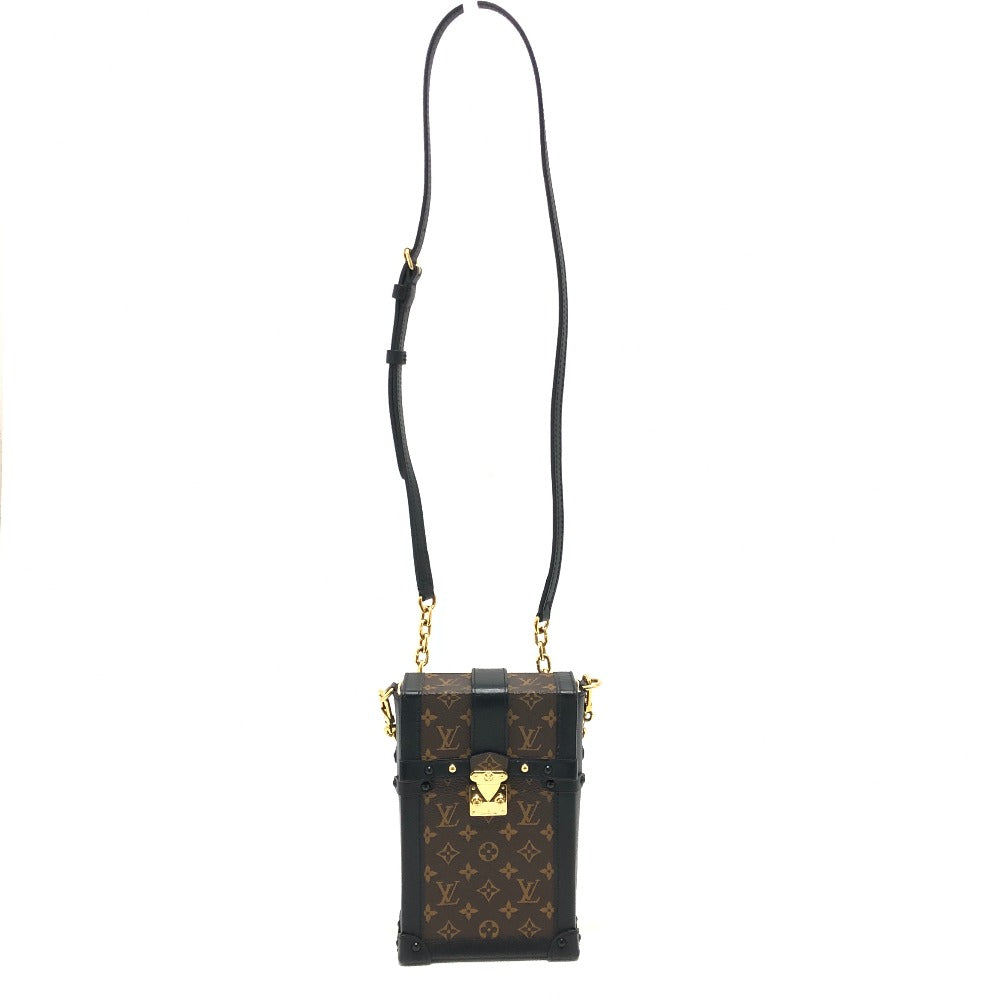 LOUIS VUITTON M63913 モノグラム ポシェットトランク ヴェルティカル カバン バッグ ショルダーバッグ 斜め掛け ショルダーバッグ モノグラムキャンバス ユニセックス ブラウン