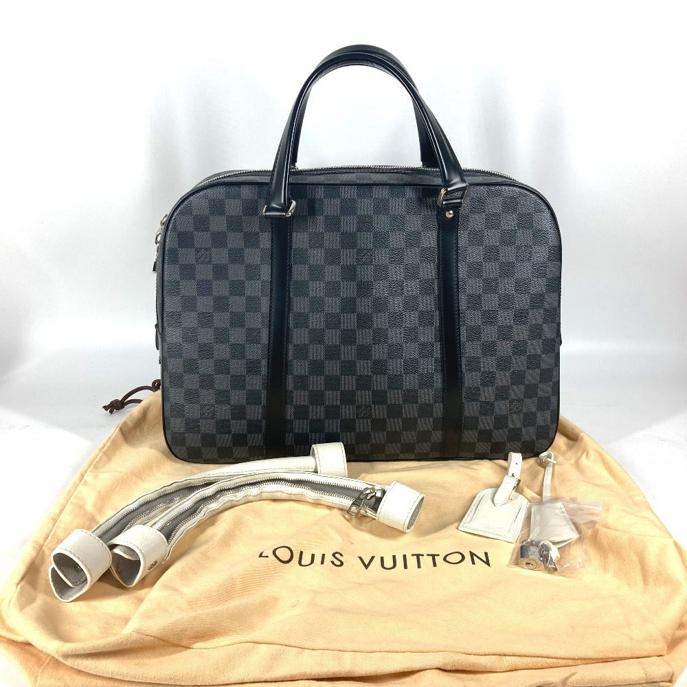 LOUIS VUITTON N51195 ダミエグラフィット ポルト ドキュマン ヴォワヤージュ 書類バッグ ブリーフケース カバン ハンドバッグ ビジネスバッグ ダミエグラフィットキャンバス メンズ ブラック
