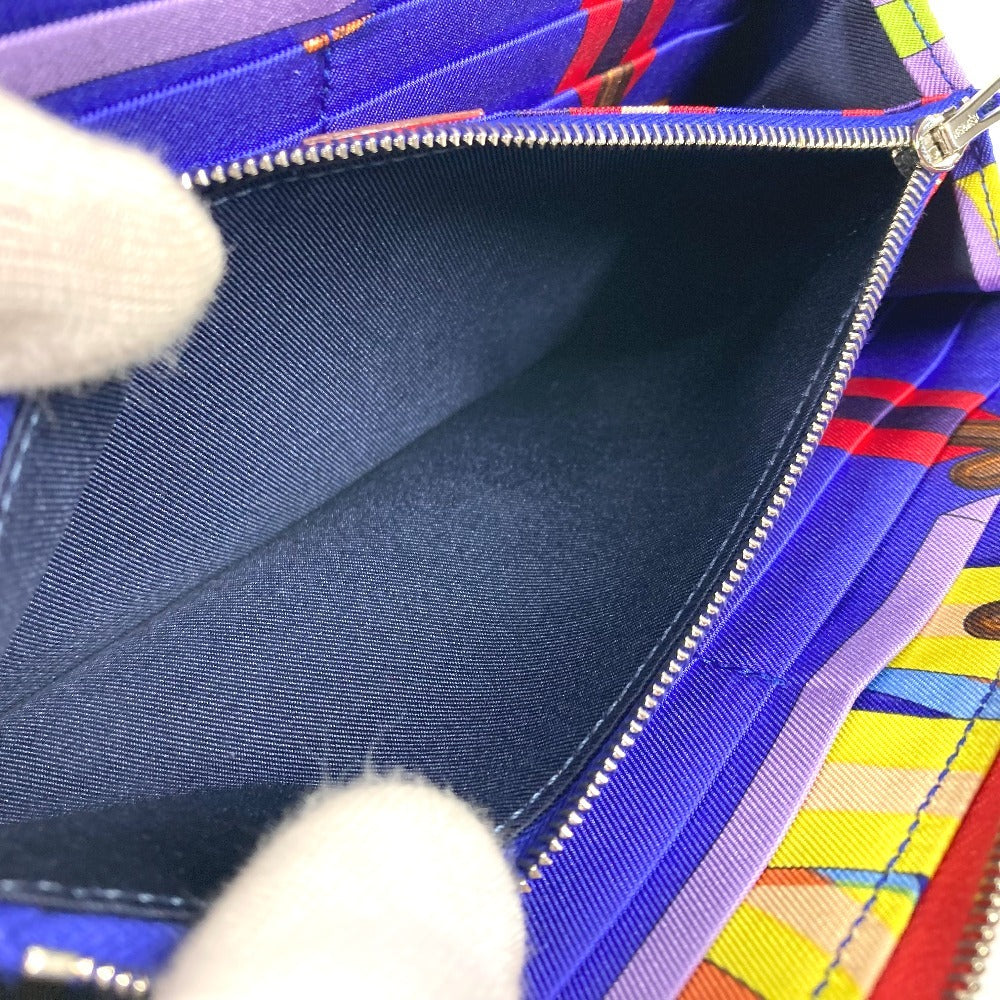 HERMES Azap Long Silk-In Long wallet Zip Around Long Wallet Epsom Bougainvillea Used