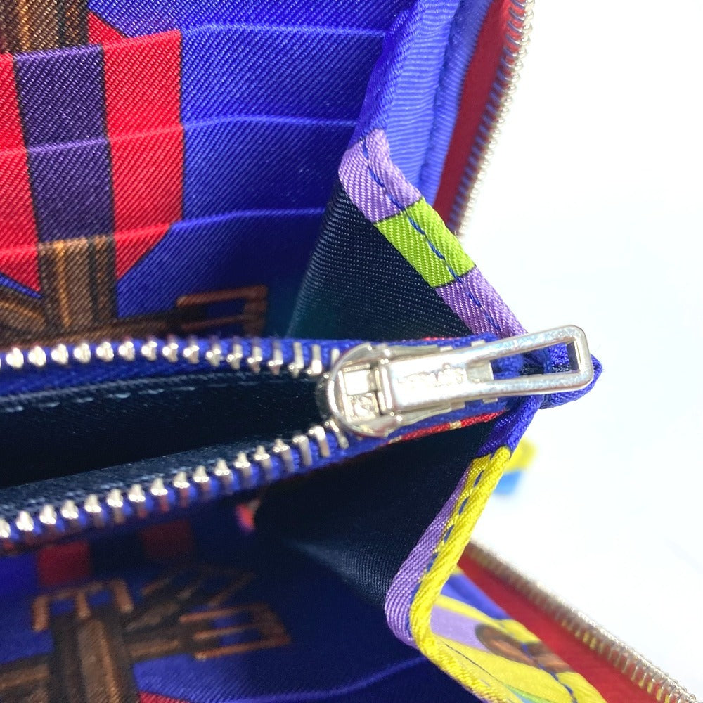 HERMES Azap Long Silk-In Long wallet Zip Around Long Wallet Epsom Bougainvillea Used