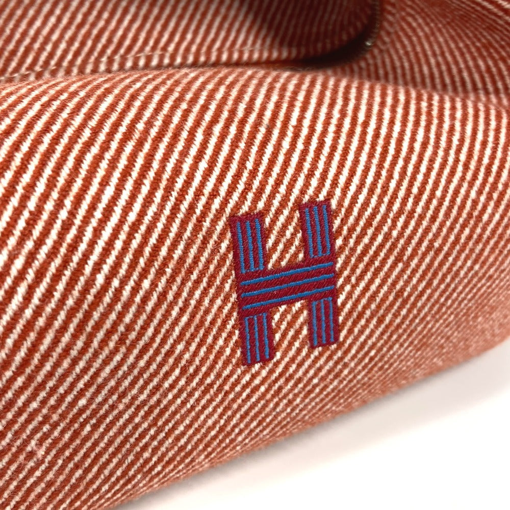 HERMES ロゴ ブリッドアブラック PM Hナッテ カバン バニティバッグ ポーチ ハンドバッグ トワルアッシュ レディース トメット レッド系