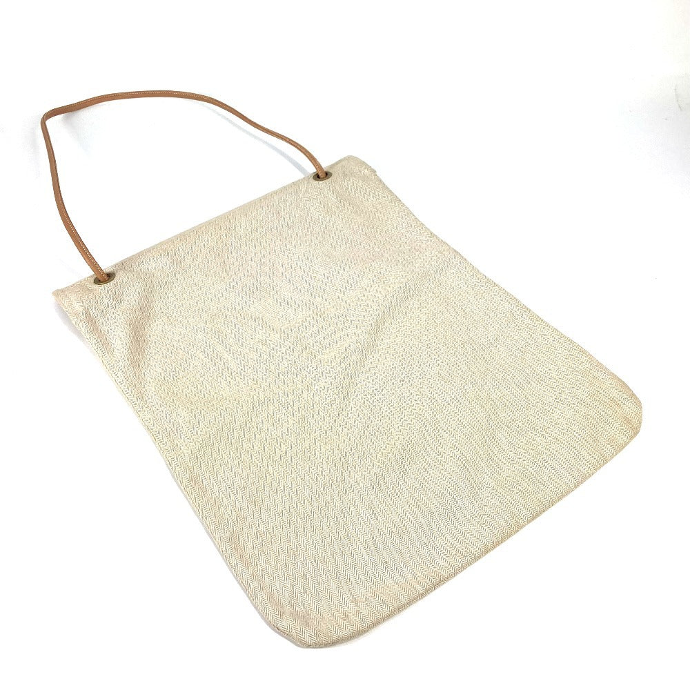 HERMES Sac Aline GM bag shawl Shoulder Bag cotton White/natural Used