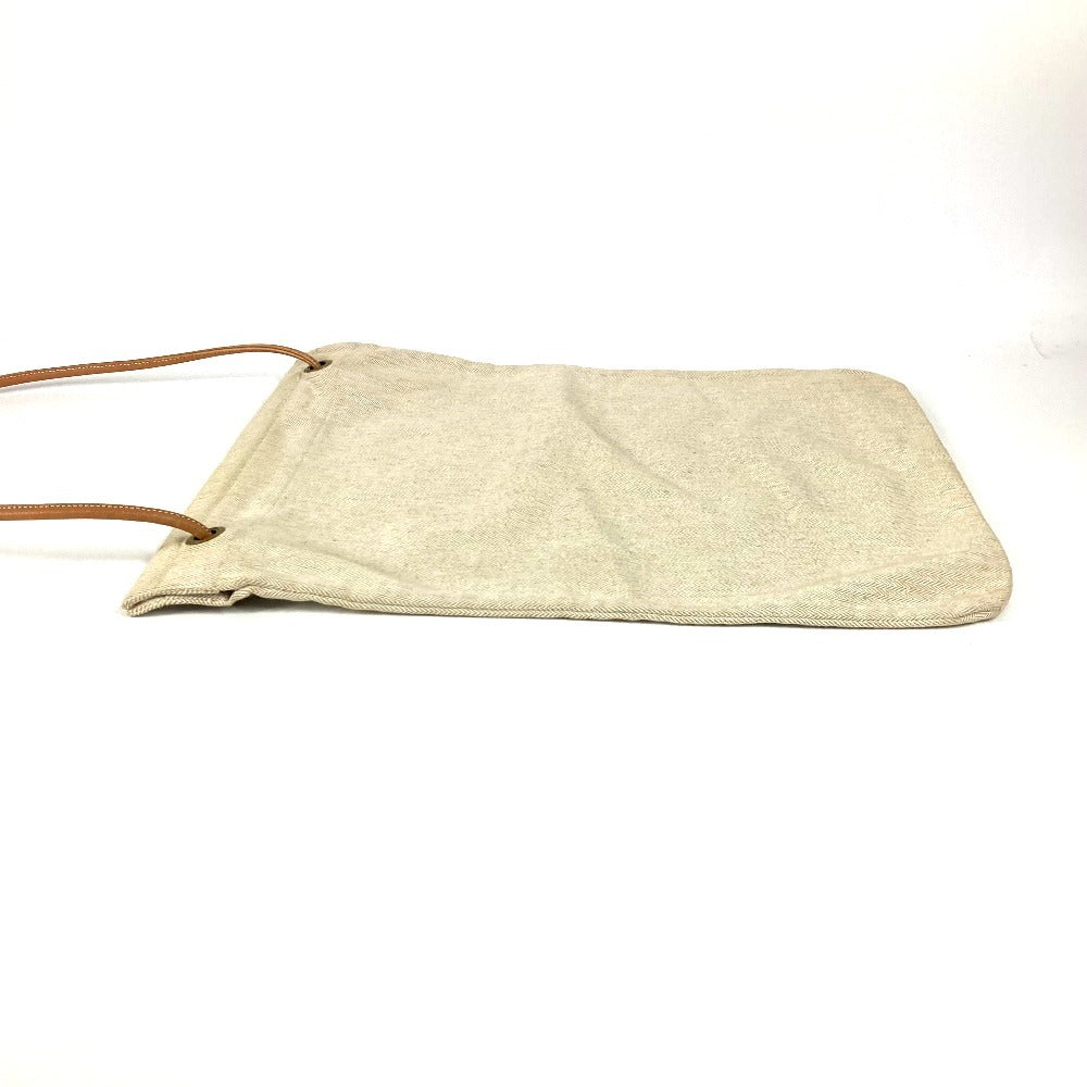 HERMES Sac Aline GM bag shawl Shoulder Bag cotton White/natural Used