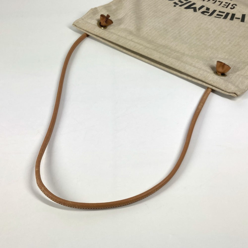 HERMES Sac Aline GM bag shawl Shoulder Bag cotton White/natural Used