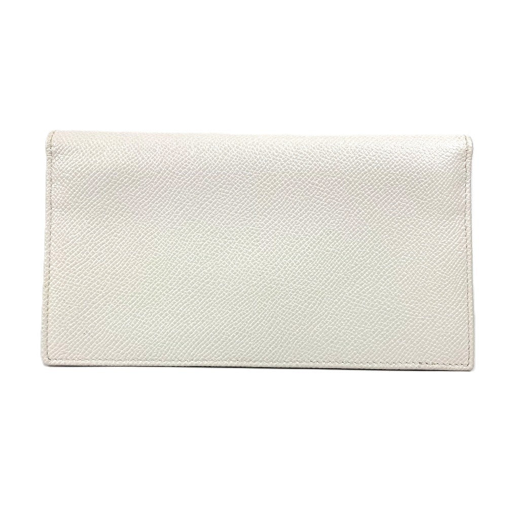BVLGARI Bulgari Bulgari Logo Clip long wallet bifold Long Wallet Leather White Used