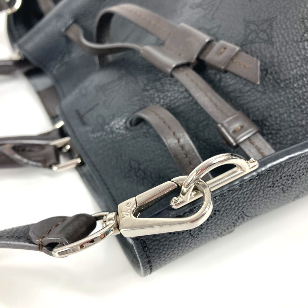 LOUIS VUITTON M54402 モノグラム マヒナ ジロラッタ カバン 肩掛け 2WAYバッグ ショルダーバッグ 巾着 ハンドバッグ トートバッグ モノグラムマヒナレザー レディース ノワール ブラック