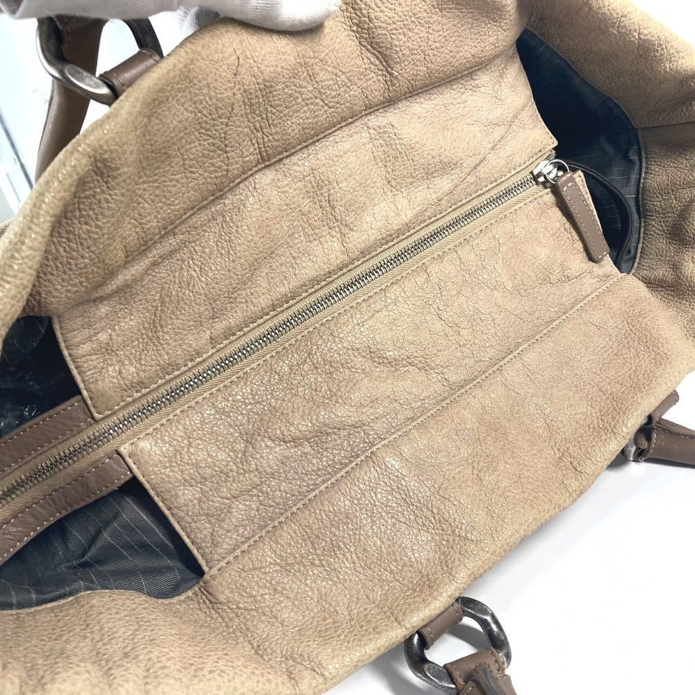 CHANEL デカココ CC ロゴ カバン 肩掛け トートバッグ ショルダーバッグ レザー レディース ベージュ