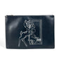 GIVENCHY Paris ディズニー DISNEY バンビ BAMBI カバン セカンドバッグ ポーチ クラッチバッグ レザー ユニセックス ブラック