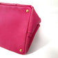 PRADA 1BG642 カナパ ロゴ M カバン ハンドバッグ トートバッグ キャンバス レディース ピンク