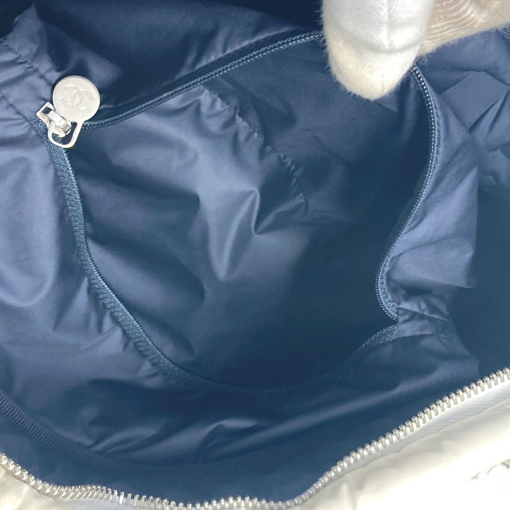 CHANEL coconeige フリンジ ココネージュ CC ココ ロゴ カバン 斜め掛け ショルダーバッグ ナイロン レディース ホワイト