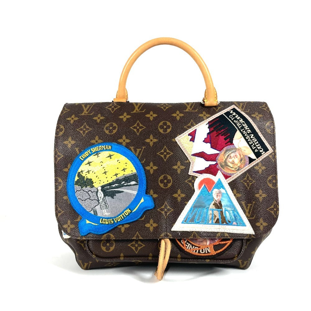 LOUIS VUITTON M40287 モノグラム シンディーシャーマン カメラメッセンジャー カバン 2WAYバッグ ショルダーバッグ 斜め掛け トートバッグ ワッペン ハンドバッグ モノグラムキャンバス レディース ブラウン