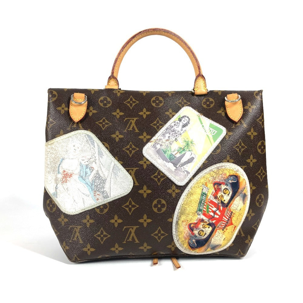 LOUIS VUITTON M40287 モノグラム シンディーシャーマン カメラメッセンジャー カバン 2WAYバッグ ショルダーバッグ 斜め掛け トートバッグ ワッペン ハンドバッグ モノグラムキャンバス レディース ブラウン