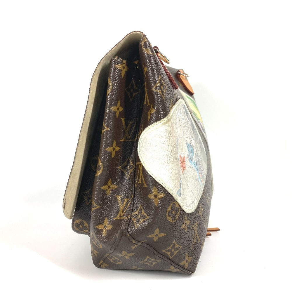 LOUIS VUITTON M40287 モノグラム シンディーシャーマン カメラメッセンジャー カバン 2WAYバッグ ショルダーバッグ 斜め掛け トートバッグ ワッペン ハンドバッグ モノグラムキャンバス レディース ブラウン