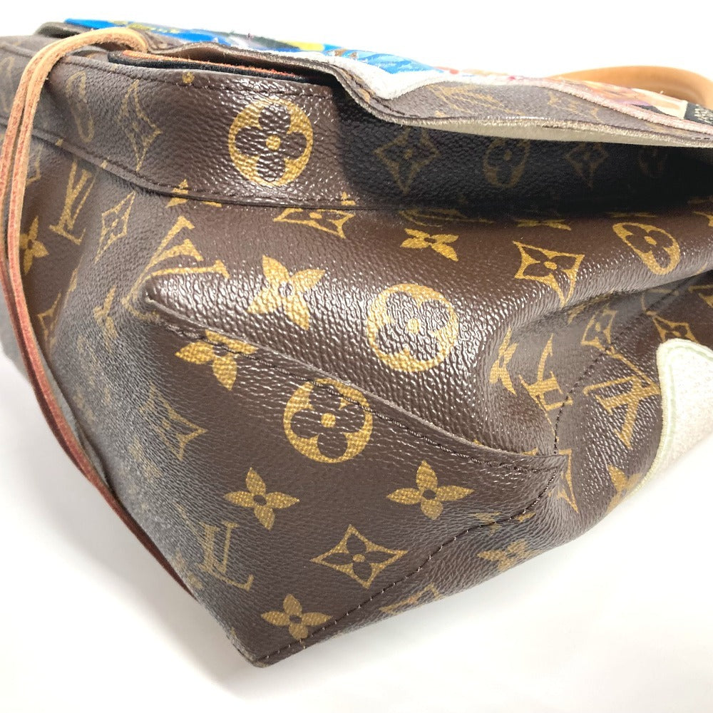 LOUIS VUITTON M40287 モノグラム シンディーシャーマン カメラメッセンジャー カバン 2WAYバッグ ショルダーバッグ 斜め掛け トートバッグ ワッペン ハンドバッグ モノグラムキャンバス レディース ブラウン