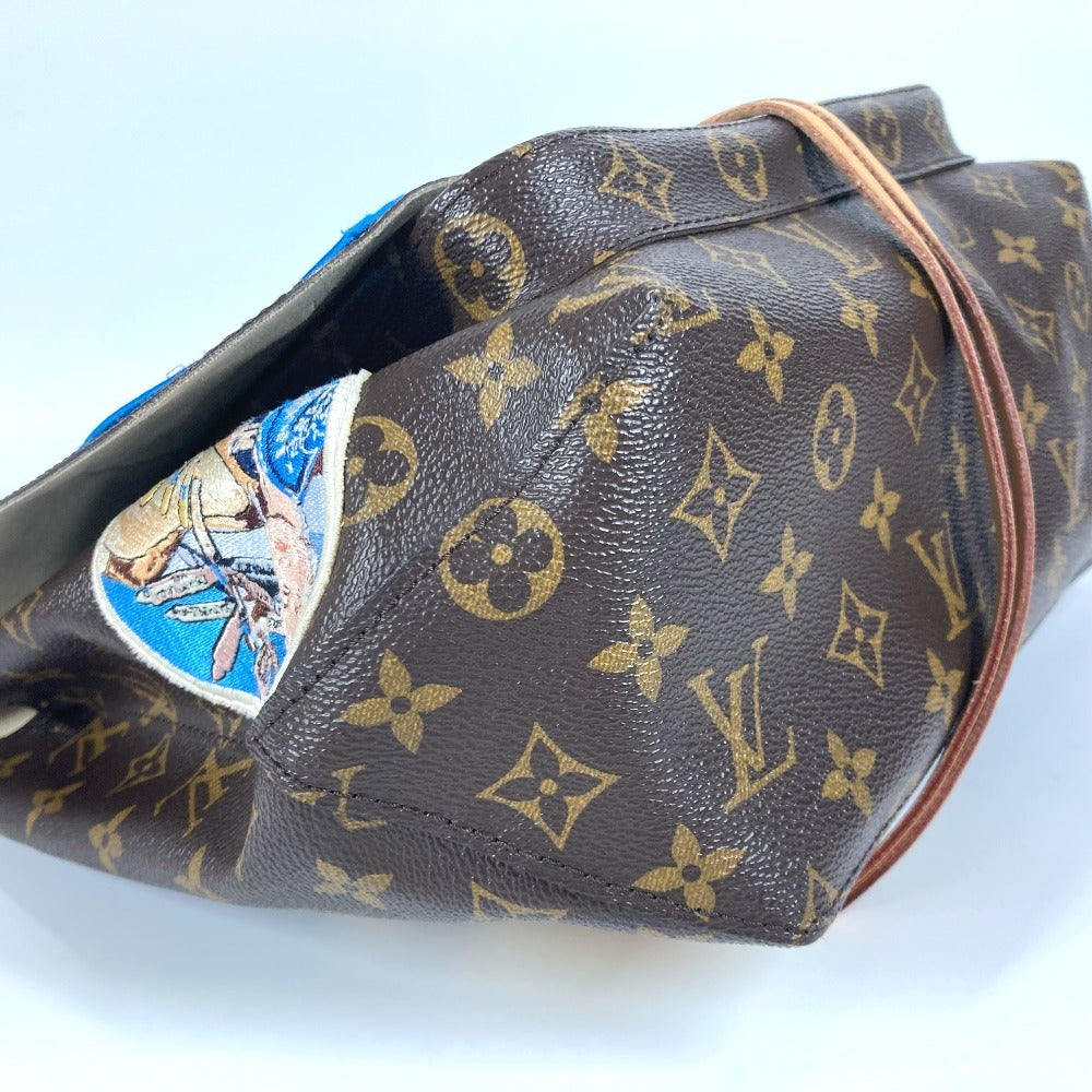 LOUIS VUITTON M40287 モノグラム シンディーシャーマン カメラメッセンジャー カバン 2WAYバッグ ショルダーバッグ 斜め掛け トートバッグ ワッペン ハンドバッグ モノグラムキャンバス レディース ブラウン