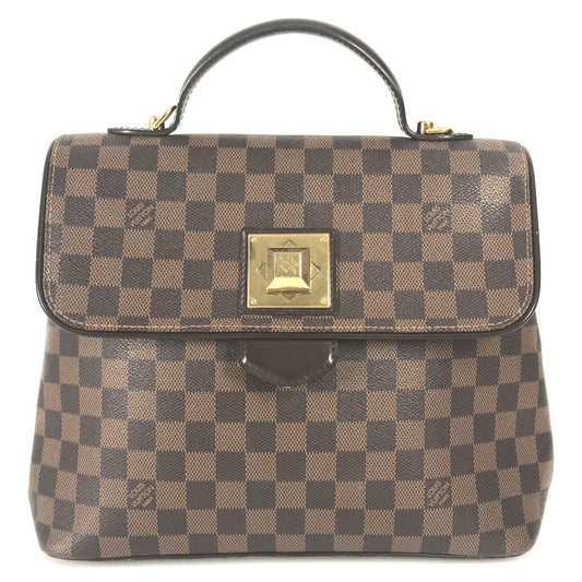 LOUIS VUITTON N41168 ダミエ ベルガモMM カバン 肩掛け ショルダーバッグ ハンドバッグ ダミエキャンバス レディース エベヌ ブラウン