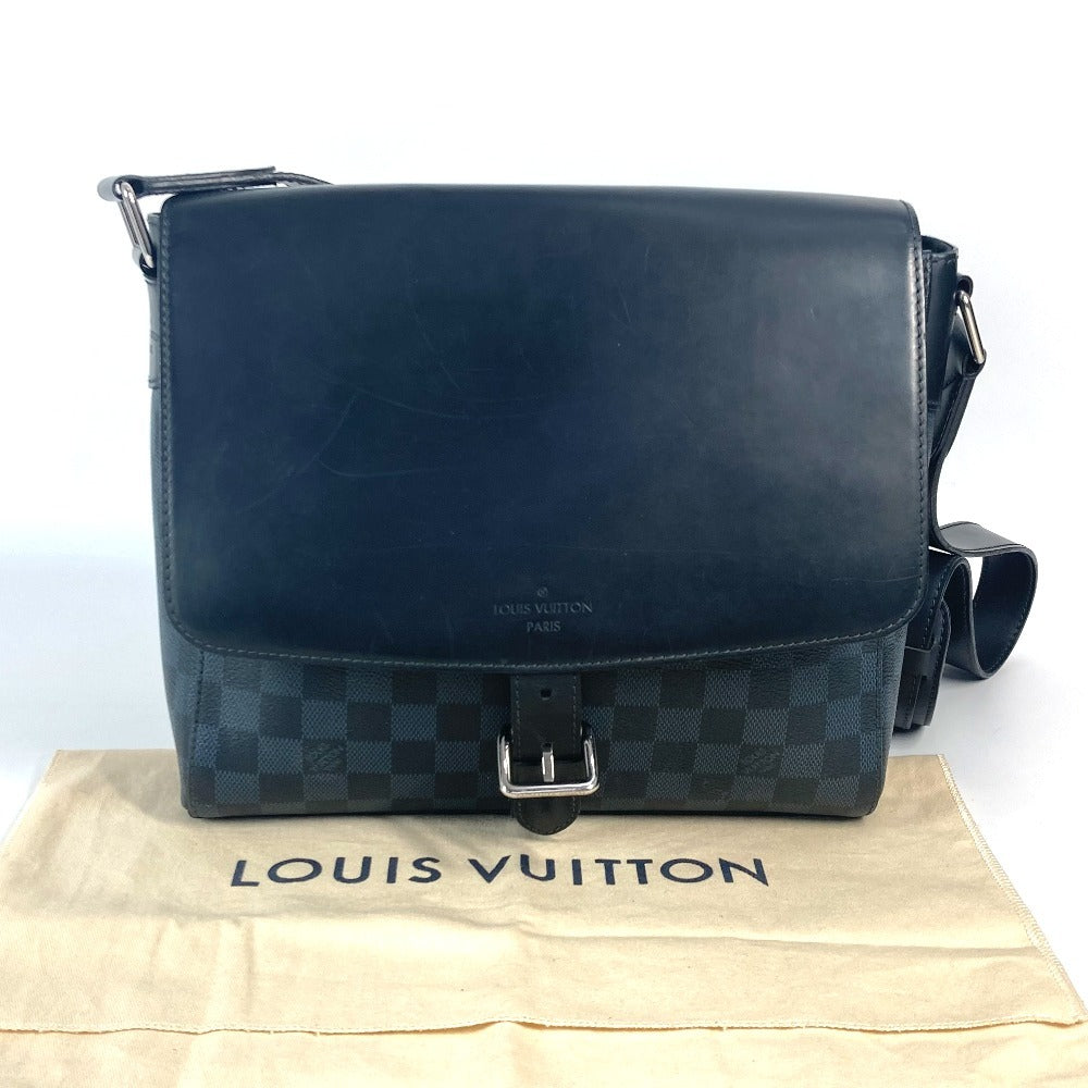 LOUIS VUITTON N41587 ダミエコバルト ニューポート メッセンジャーPM ポシェット 斜め掛け カバン ショルダーバッグ ダミエコバルトキャンバス ユニセックス ネイビー