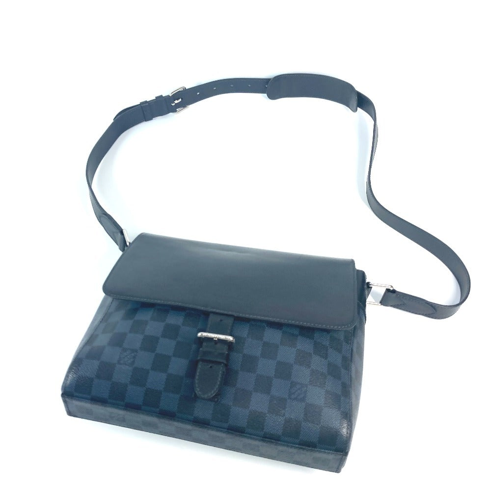 LOUIS VUITTON N41587 ダミエコバルト ニューポート メッセンジャーPM ポシェット 斜め掛け カバン ショルダーバッグ ダミエコバルトキャンバス ユニセックス ネイビー
