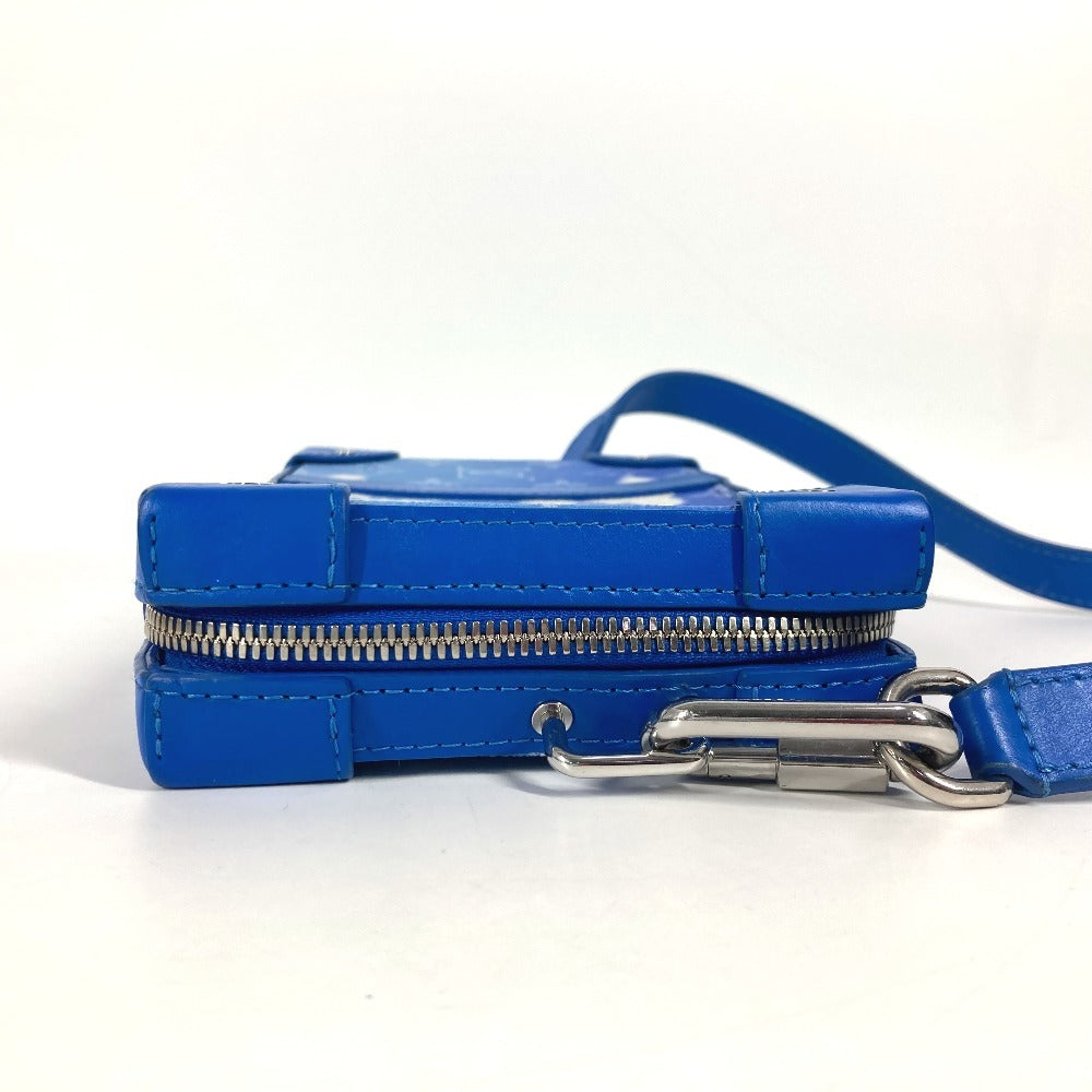 LOUIS VUITTON M45432 モノグラムクラウズ 雲 ソフトトランクウォレット 斜め掛け カバン ポシェット 長財布 クラッチバッグ ショルダーバッグ レザー ユニセックス ブルー