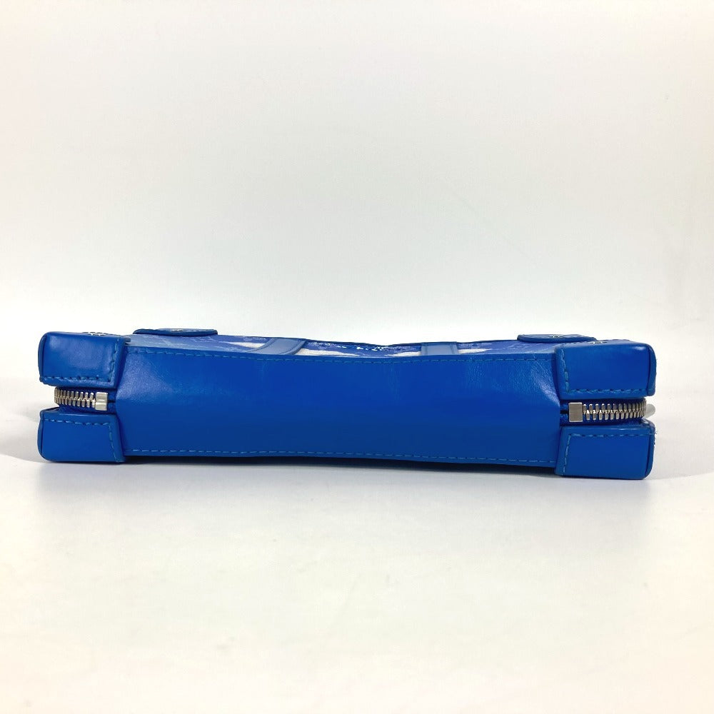 LOUIS VUITTON M45432 モノグラムクラウズ 雲 ソフトトランクウォレット 斜め掛け カバン ポシェット 長財布 クラッチバッグ ショルダーバッグ レザー ユニセックス ブルー