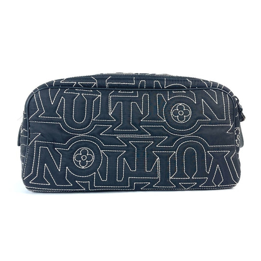LOUIS VUITTON M21435 LV スノー コレクション ドップキット ポーチ カバン セカンドバッグ クラッチバッグ ナイロン ユニセックス ブラック